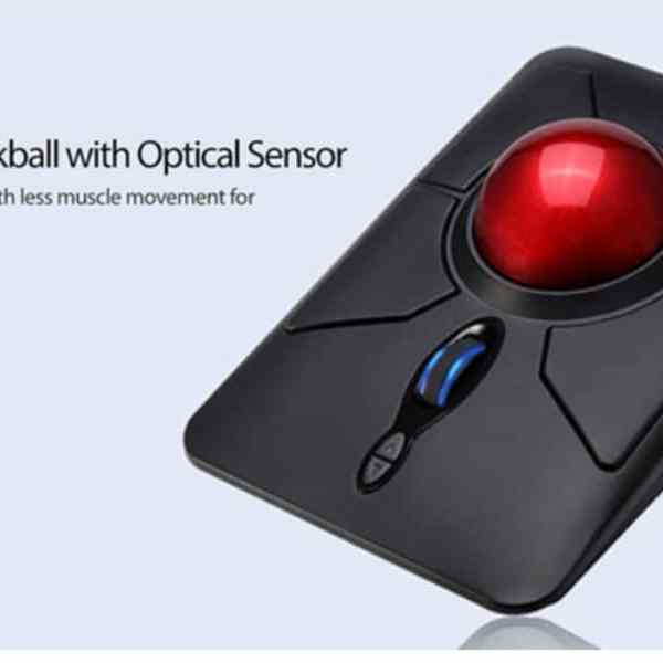 Adesso iMouse T50 Wireless Ergonomic Finger Trackball Mouse